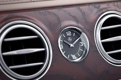 clock in Mercedes-Benz S-Class Sedan