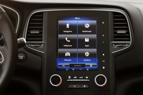 Front AC Controls of Renault Megane GT