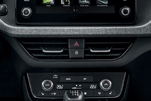 Front AC Controls of Skoda Kamiq