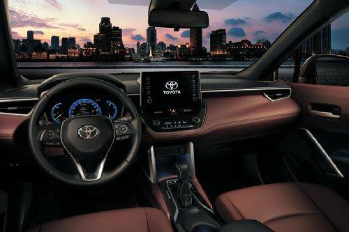 Dashboard View of Corolla Cross Hybrid (2021-2022)