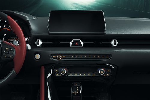 Front AC Controls of Toyota Supra (2023)