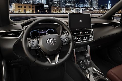 Dashboard View of Corolla Cross